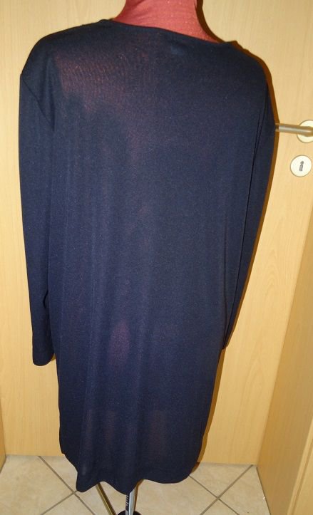 Tolle Tunika / Bluse schwarz mit Gliter für Theather oder Veranstaltungen - schick ! Gr. 48