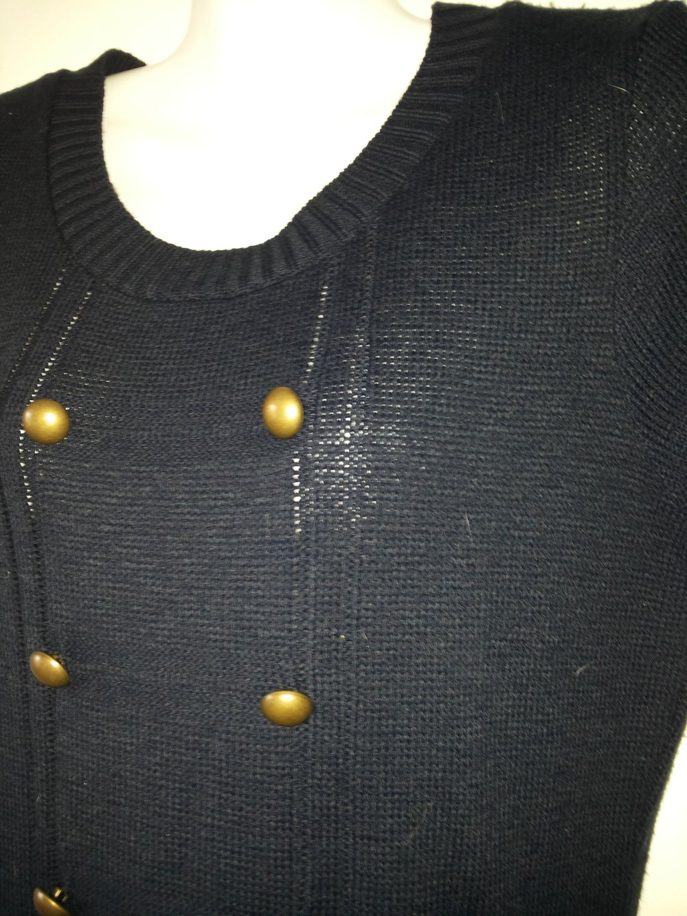 Neuwertiges Strickkleid in marine, Gr.36