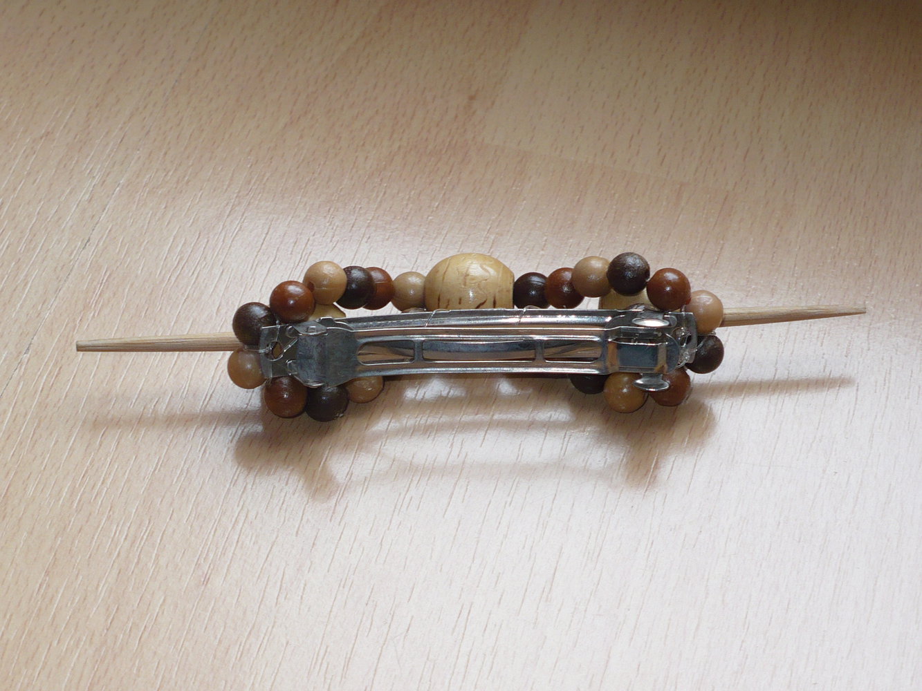 große Haarspange Holz