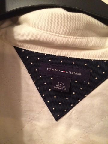 grau-weiß gestreiftes Hilfiger Longsleeve