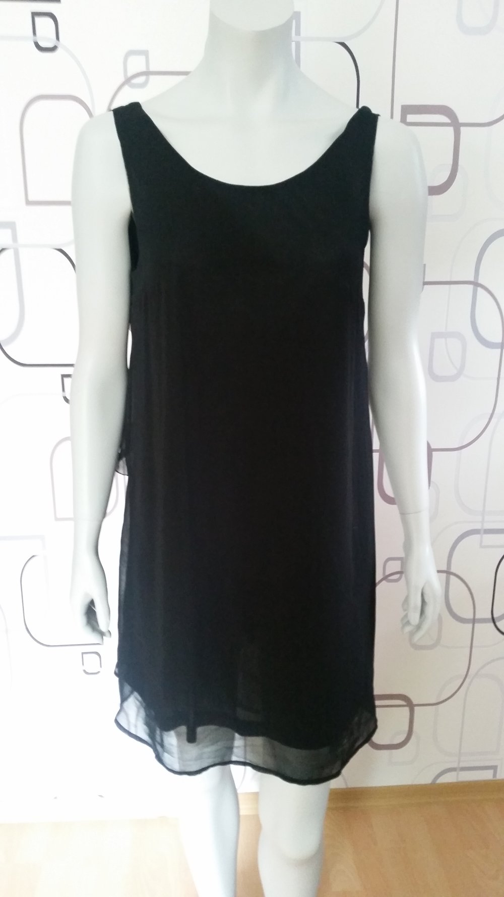 kurzes schwarzes Kleid/ Longshirt 
