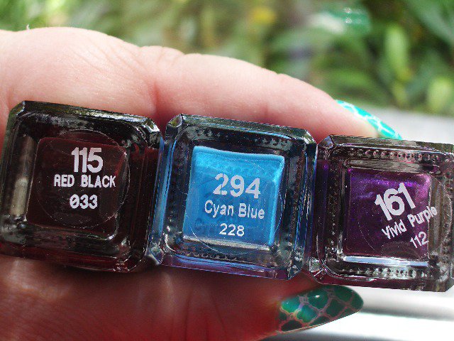 3 x Barry M. Nagellack   Lila Blau Weinrot