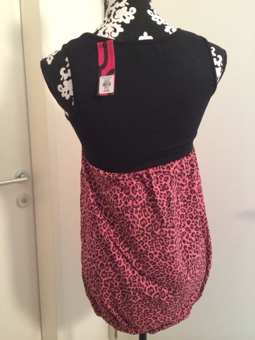 Ballonkleid Sommerkleid Leopard pink rosa