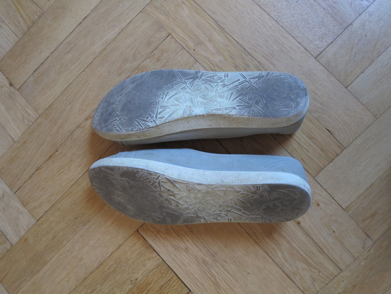 Hellgraue offene Sneaker/ Halbschuhe/ Ballerinas, Gr. 38