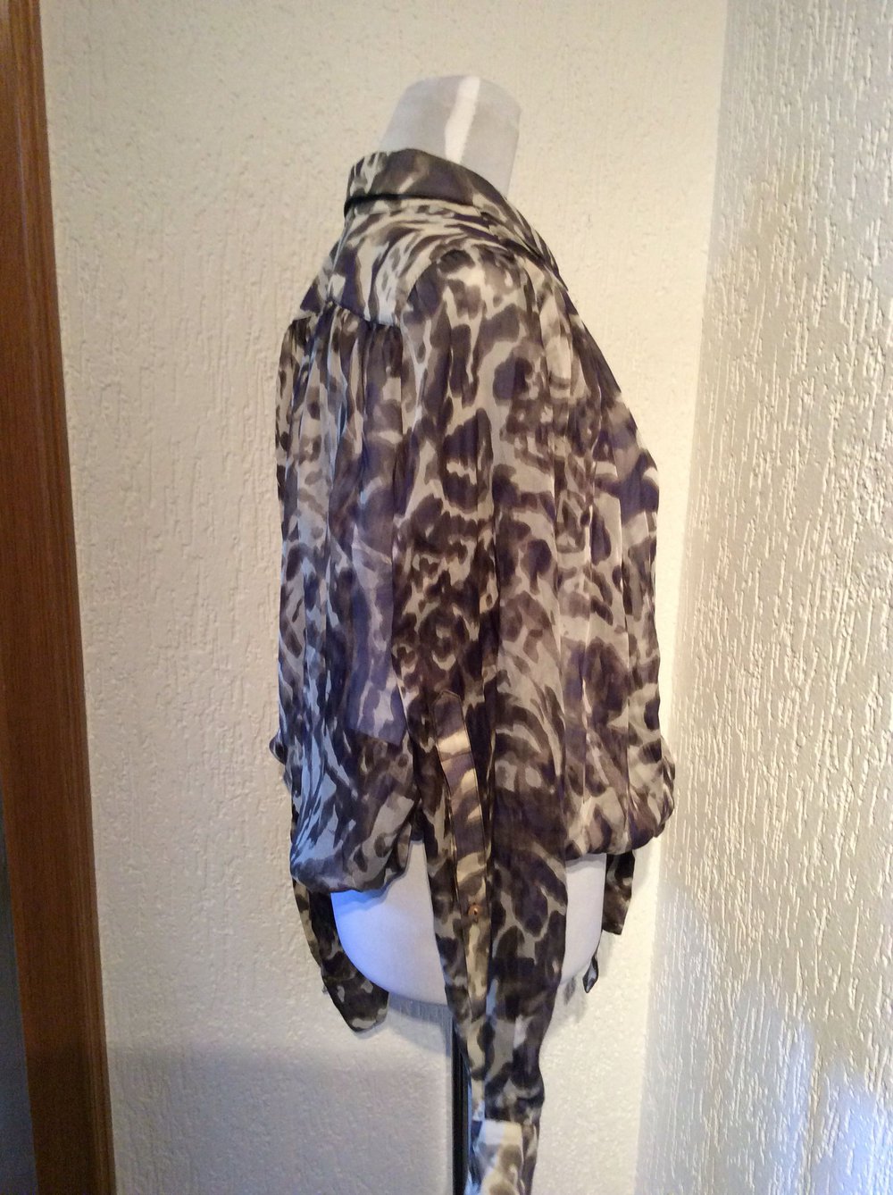 Plein Sud Jeanius Bluse Größe 36 durchsichtig 