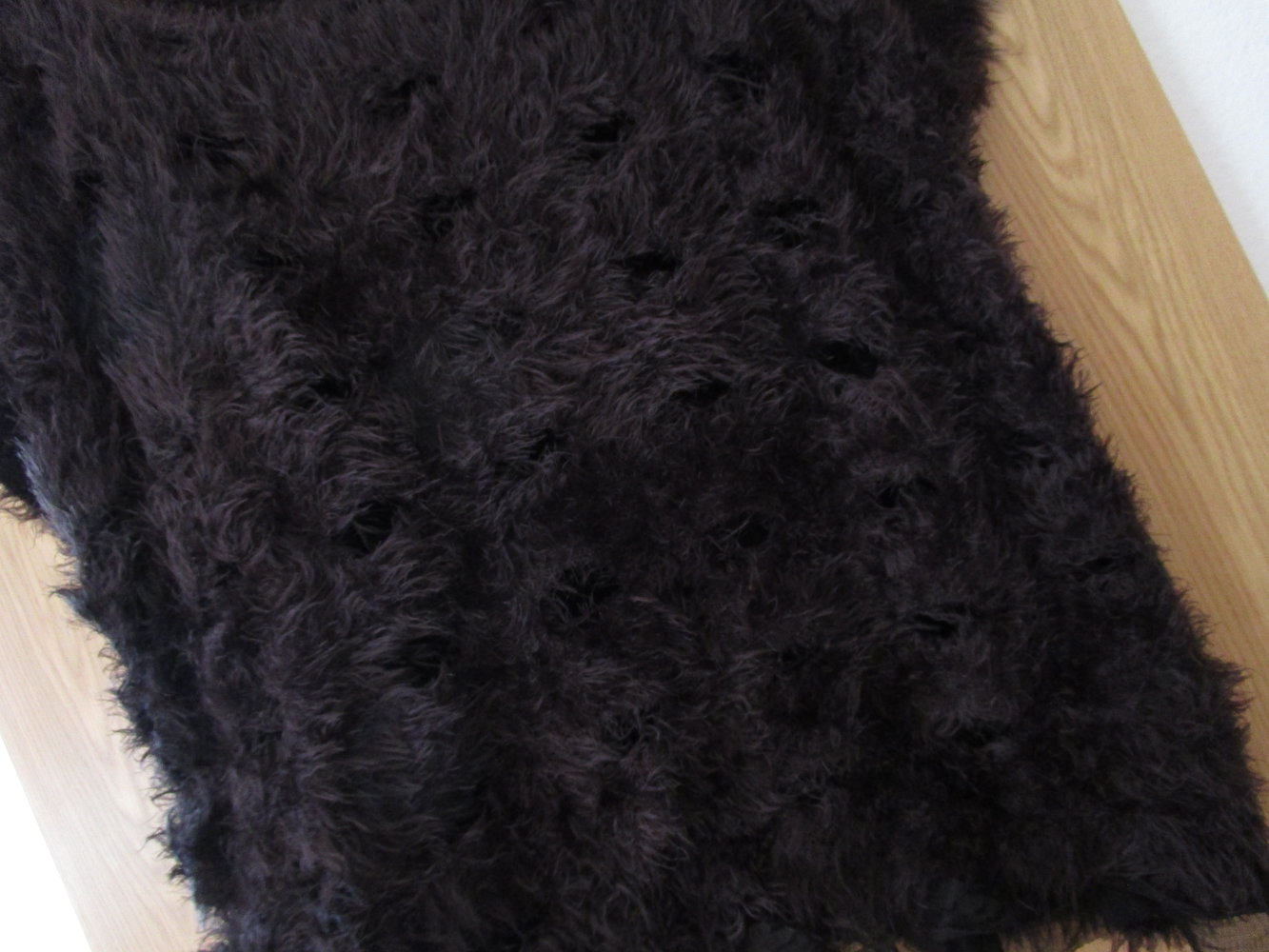 löchriger Pullover Pulli Oversize Flauschgarn Spitze Gr.S-M neu