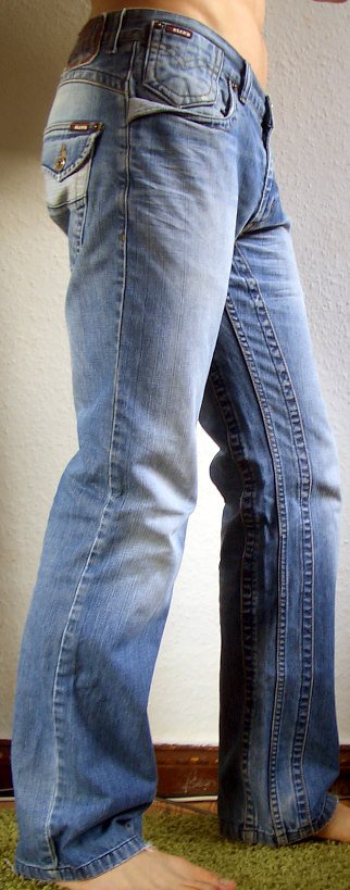 BLEND Straight Fit Jeans Herren destroyed denim 34/34