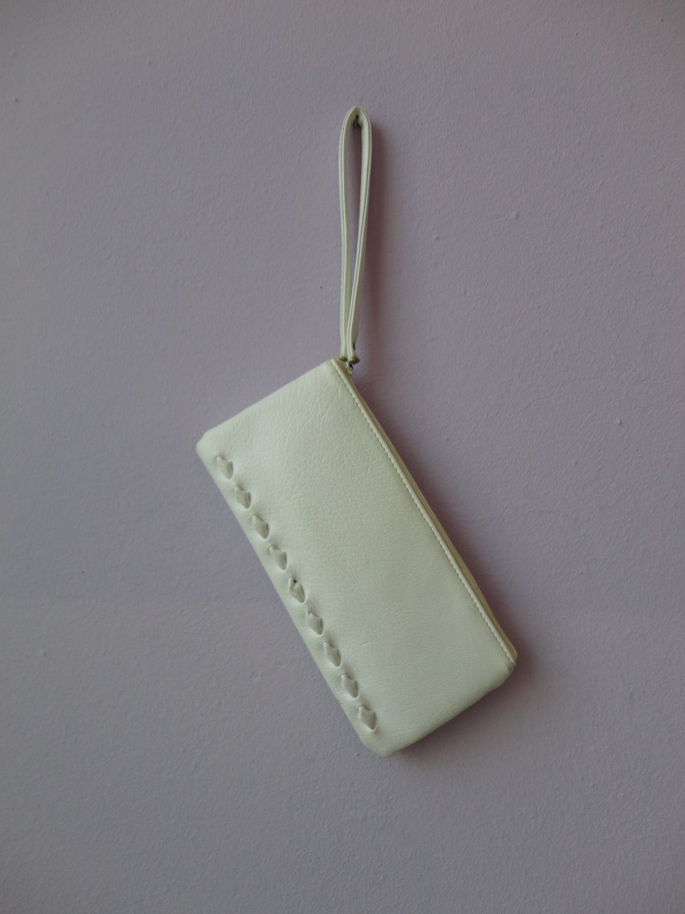 Tasche Clutch weiß weiss Basic klein