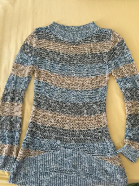 Long-Pullover / Häkel-Pullover