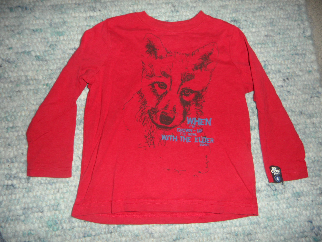 Esprit Langarmshirt mit Wolf