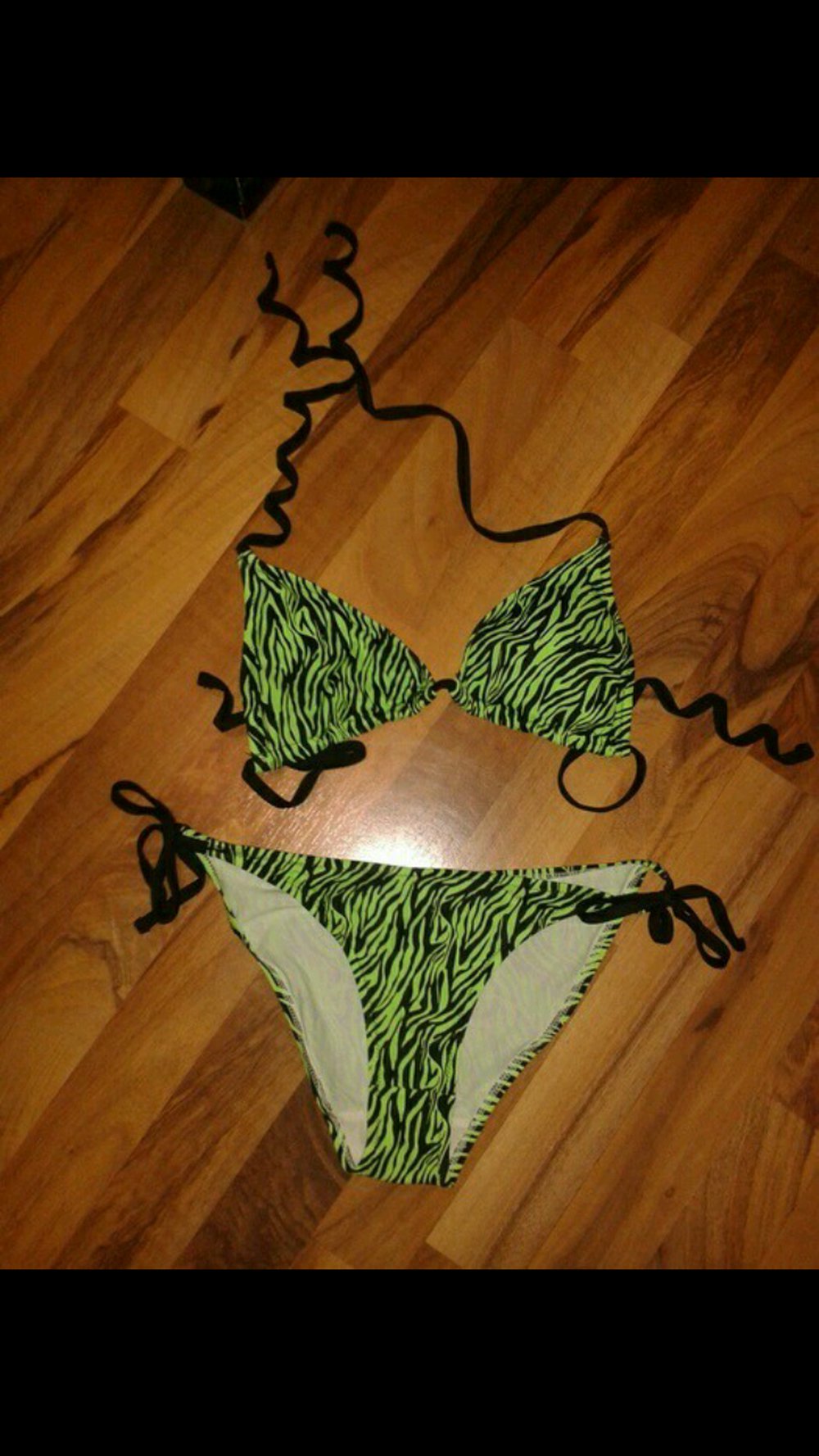 Bikini neu grün schwarz 