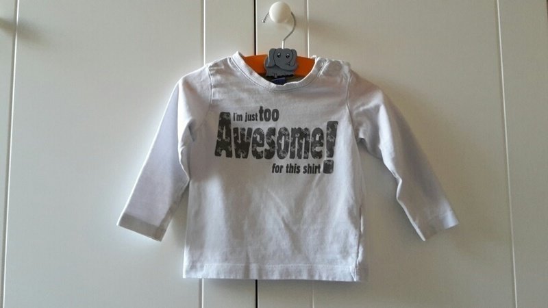 Cooles Langarm Shirt in Größe 80