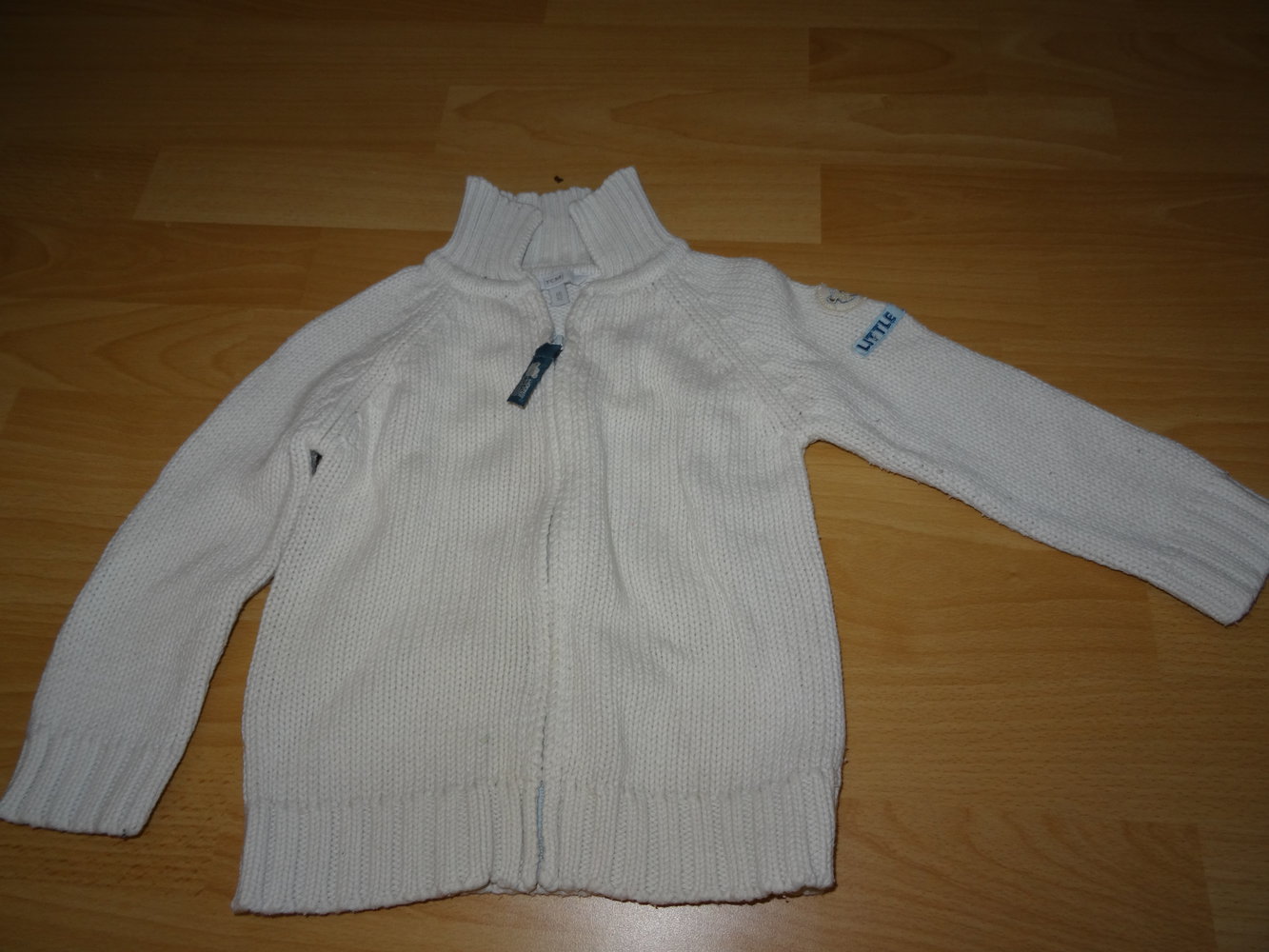 Schöne Strickjacke von TCM Tchibo Gr. 86/92 eisblau