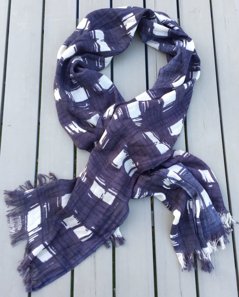 VERO MODA Tuch SCHAL grau KARO