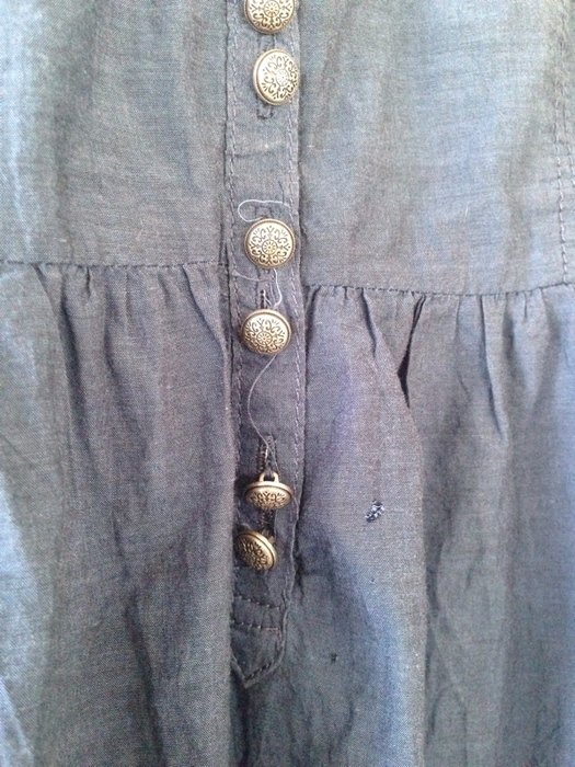 Blaues Hippie Maxikleid von H&M 