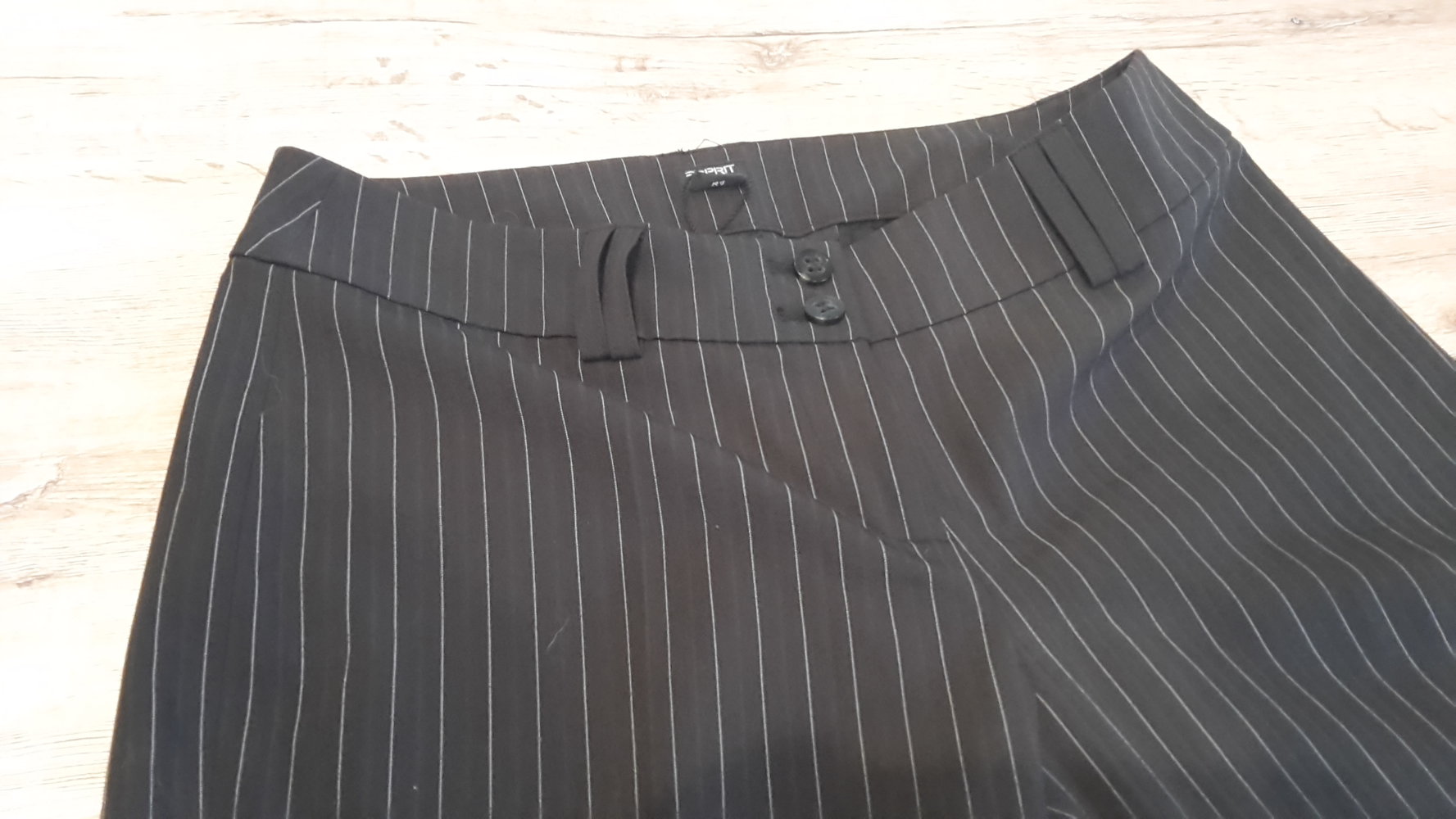 schwarz,Hosenanzug,Esprit,Nadelstreifen, Jacket 36, Hose 34 NEU! 