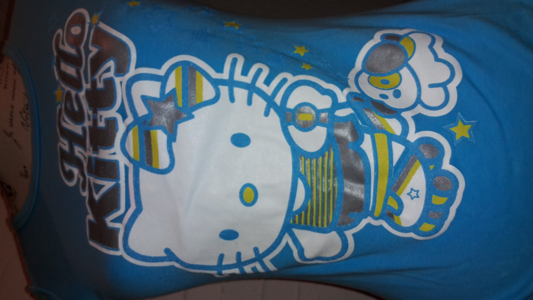 Gr.XS/34/6 petrol hellblau Hello Kitty NEU Tshirt Sommer neon 