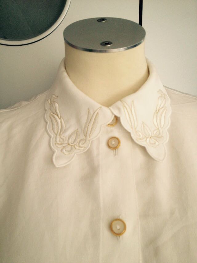 Luxsusklasse Design Vintage Bluse Einzelstück 