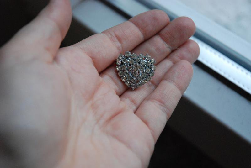 Vintage Brosche Herz