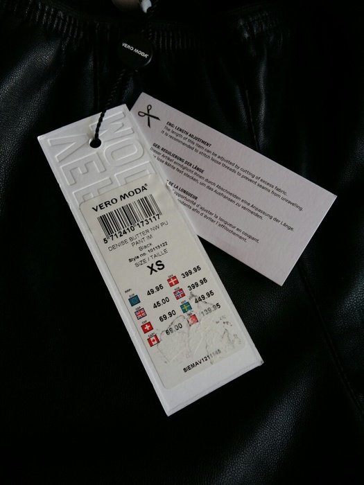 Leder Hose Leggings Vero Moda