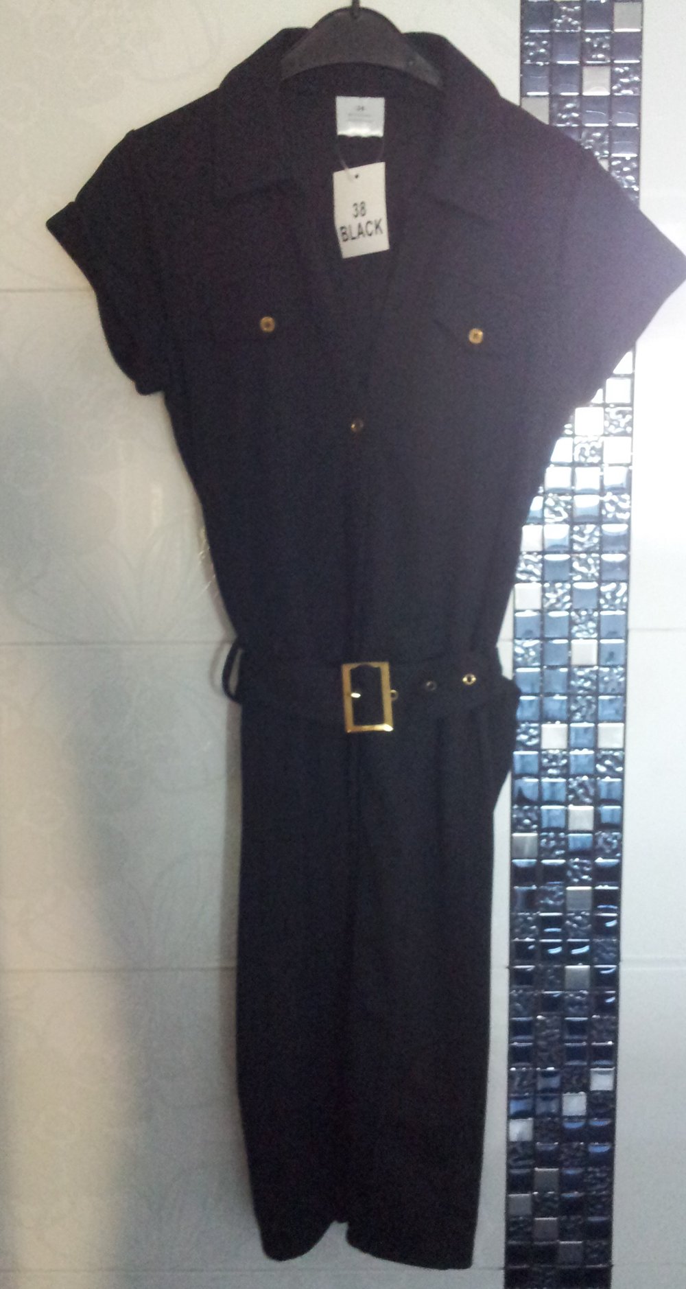 Sexy Kleid Business Bodycoon Stretchkleid Schwarz