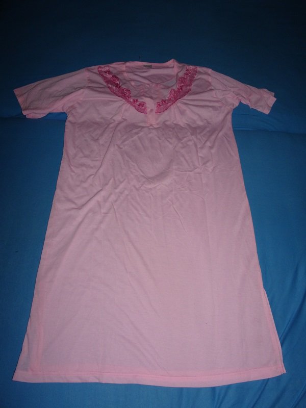Nachthemd NEU - rosa  Gr. XL mit Kurzarm