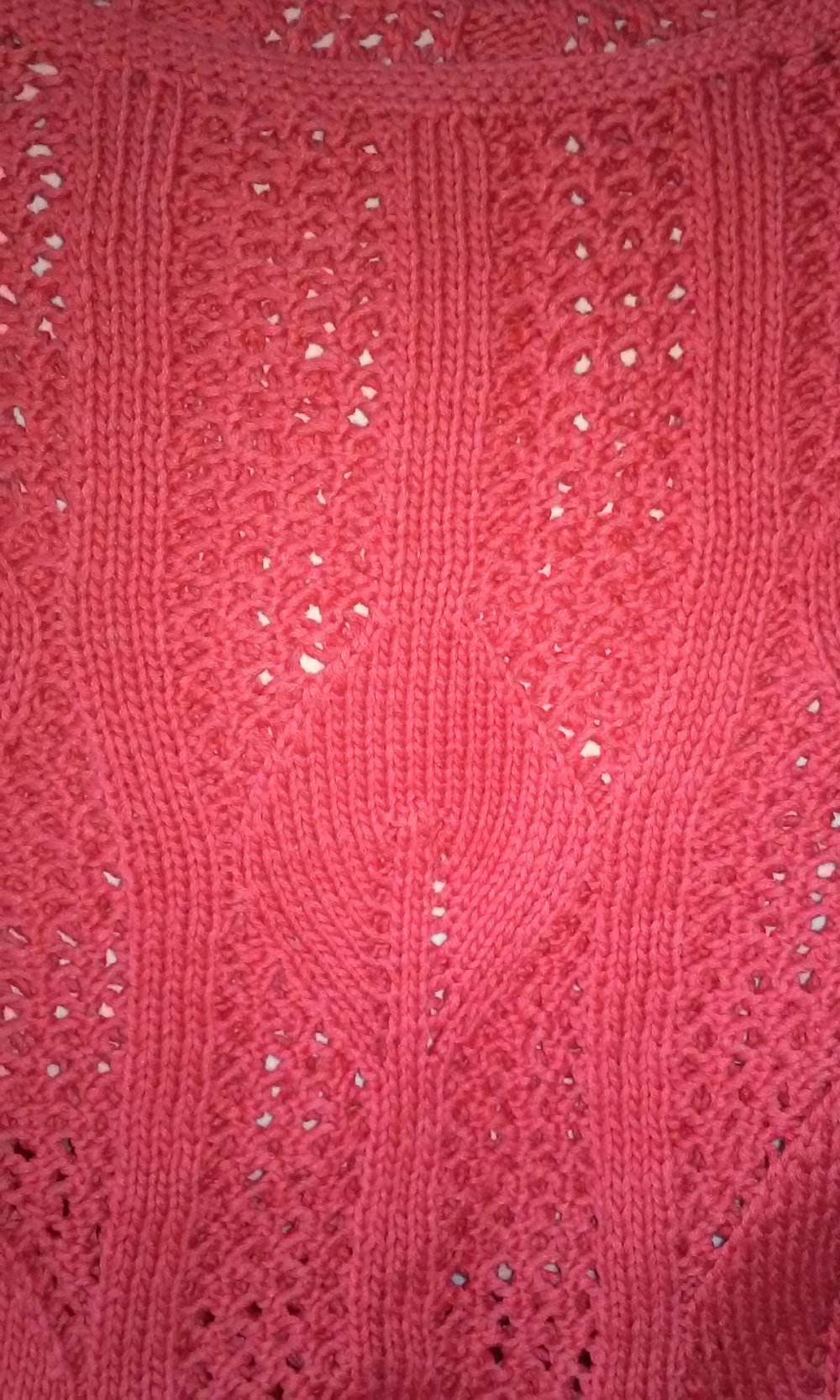 Shirt Top Pulli korall Strickmode