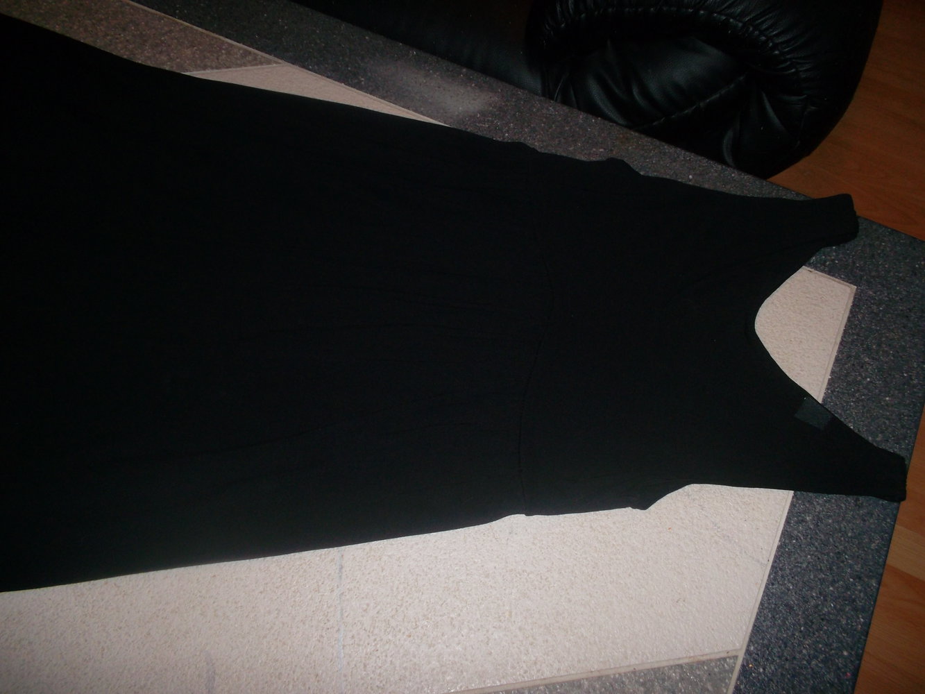 bodenlanges kleid,schwarz,36