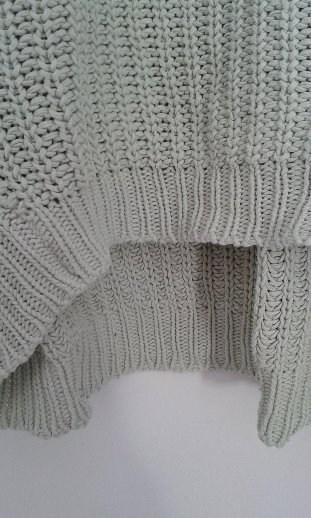 hellgrüner Strickpullover pastell von H&M