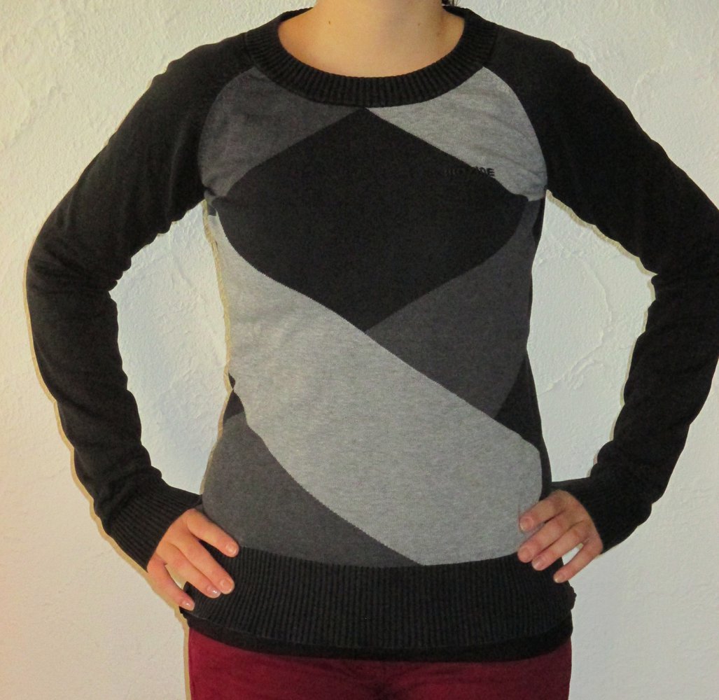 Oberteil von Mazine in schwarz grau, Gr. S