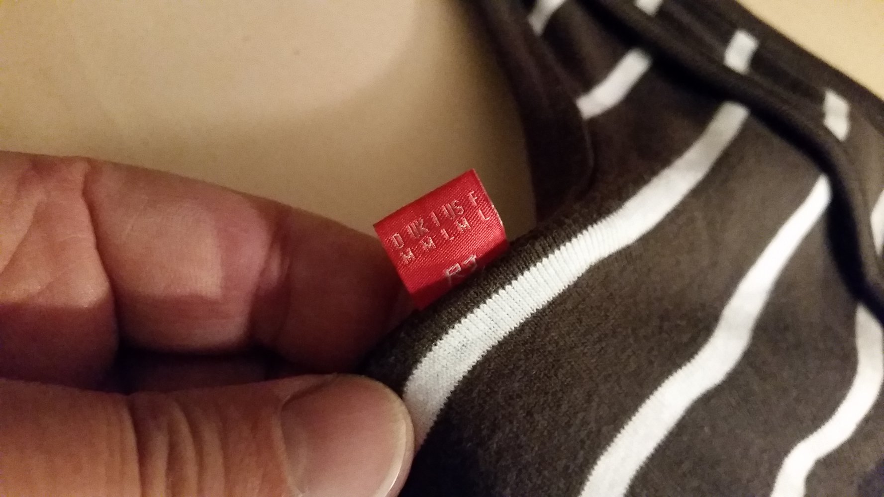 esprit Top brau-weiß