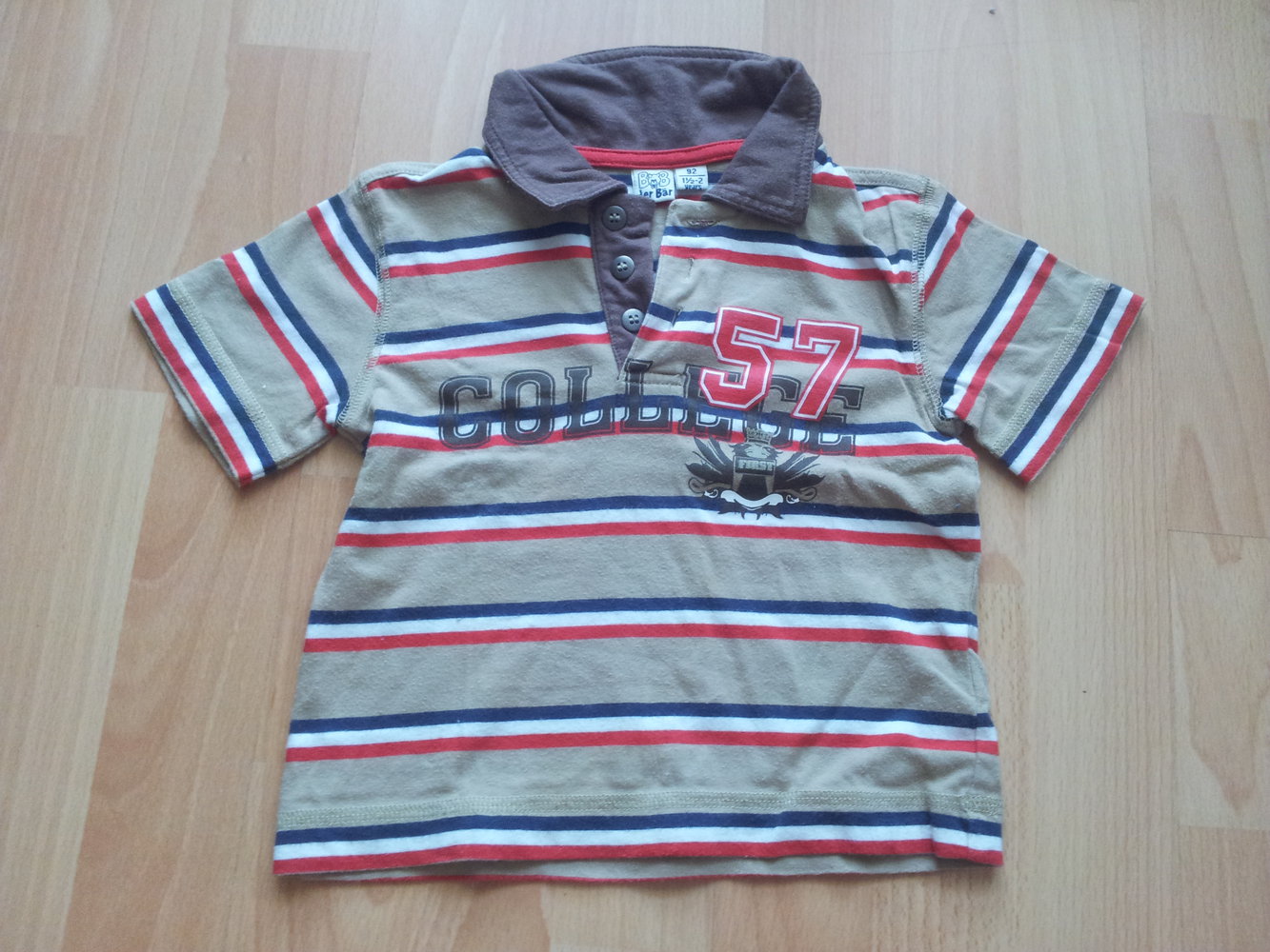 Polo-Shirt Bob der Bär Gr. 92 beige