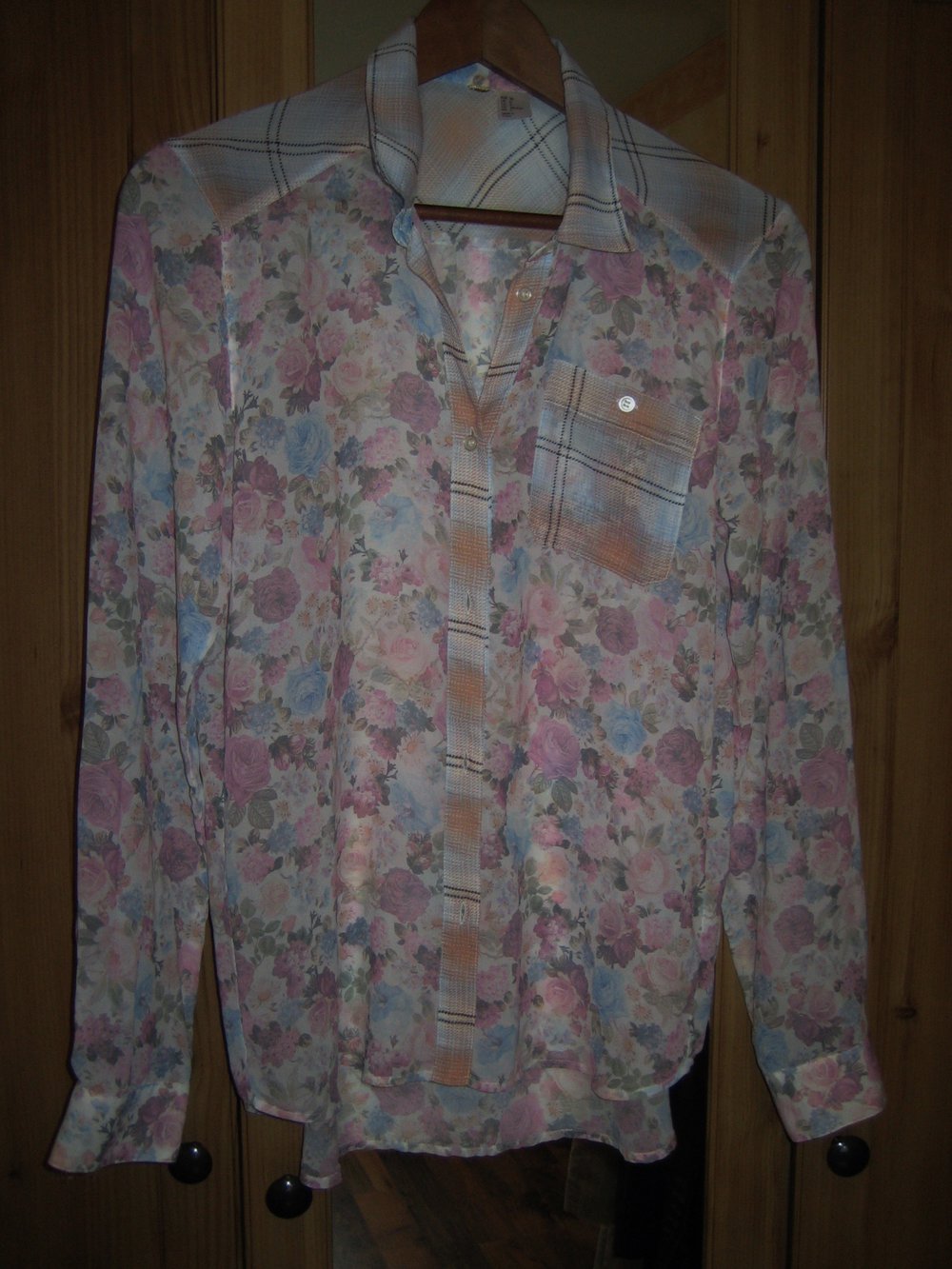 Chiffon Hemd Bluse Mustermix