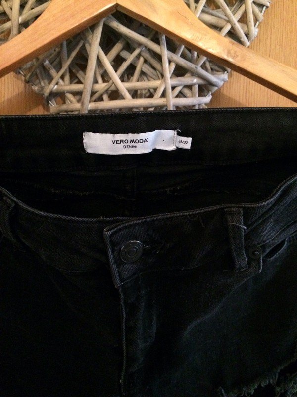 *** Jeans ~ Vero Moda ~ Schwarz ~ Biker ***