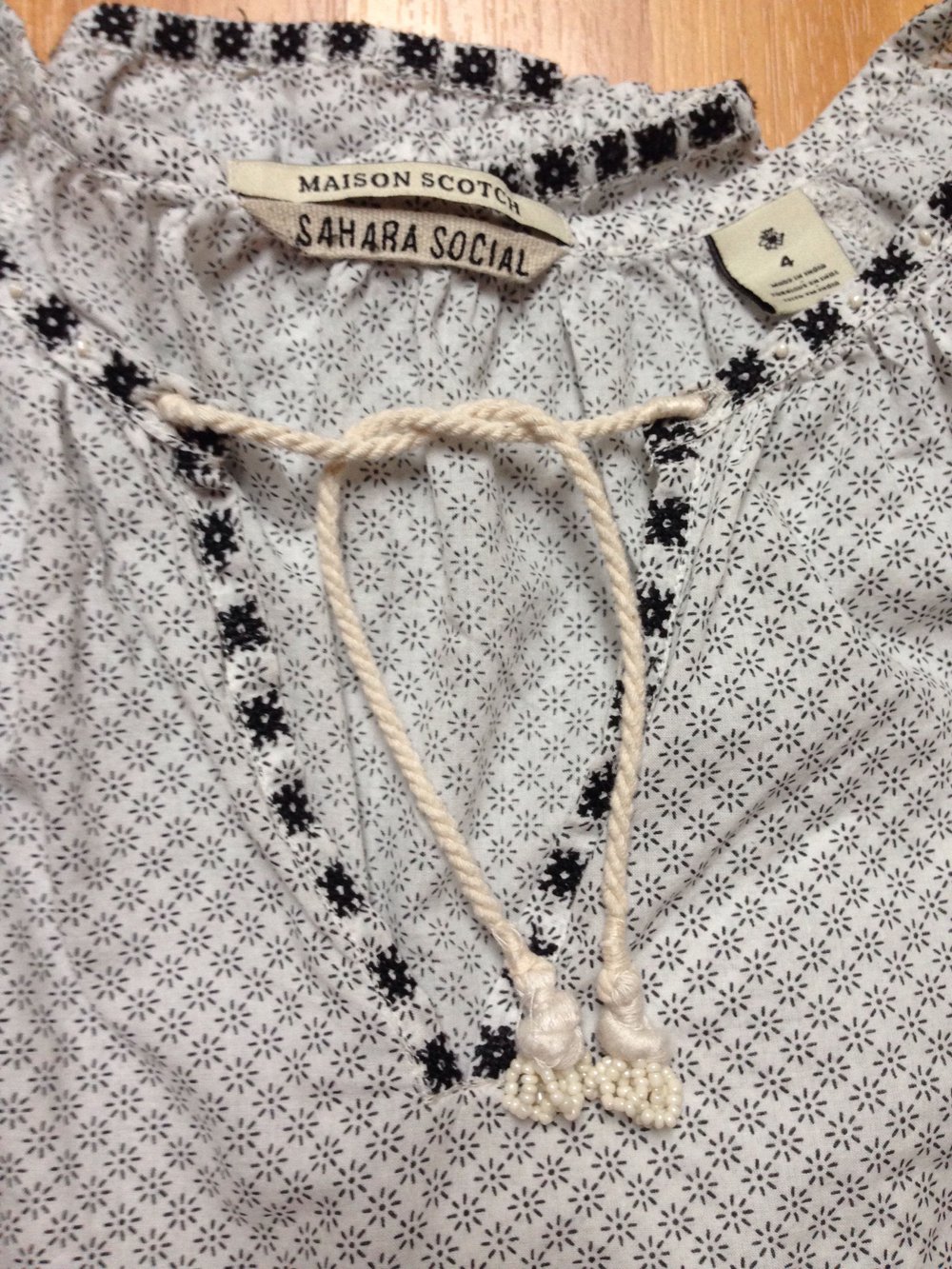 Maison Scotch Sahara Social Bluse Tunika Bohemian 4 38 40 Hippie 