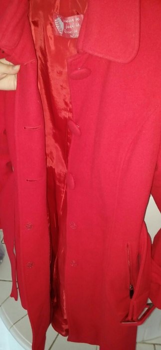 Roter Mantel für kalte Tage, 38/40