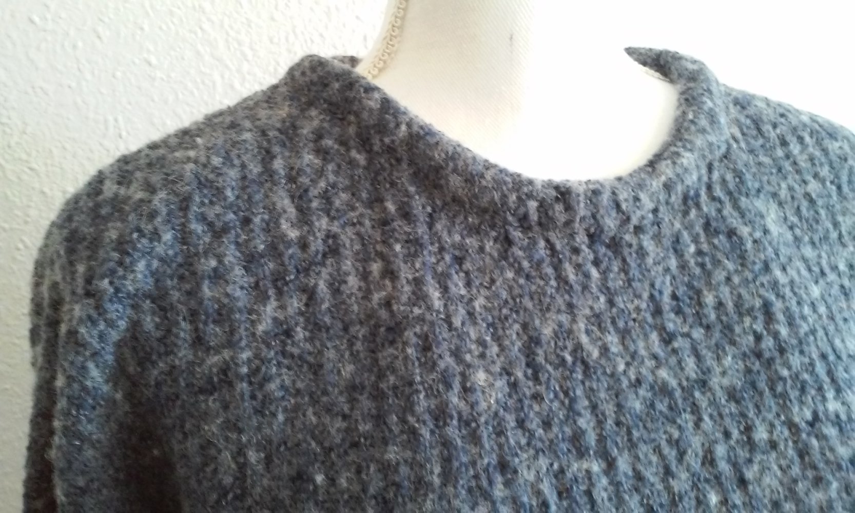 Pullover Pulli Überzieher in Jeansblau
