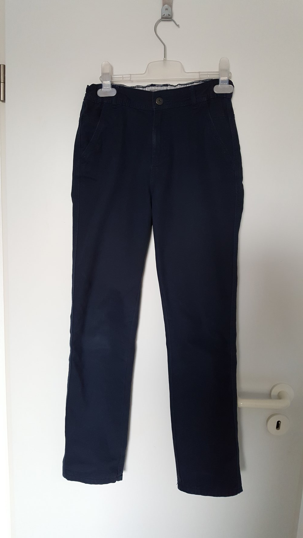 404. Stoffhose von Vertbaudet, Gr. 152, dunkelblau