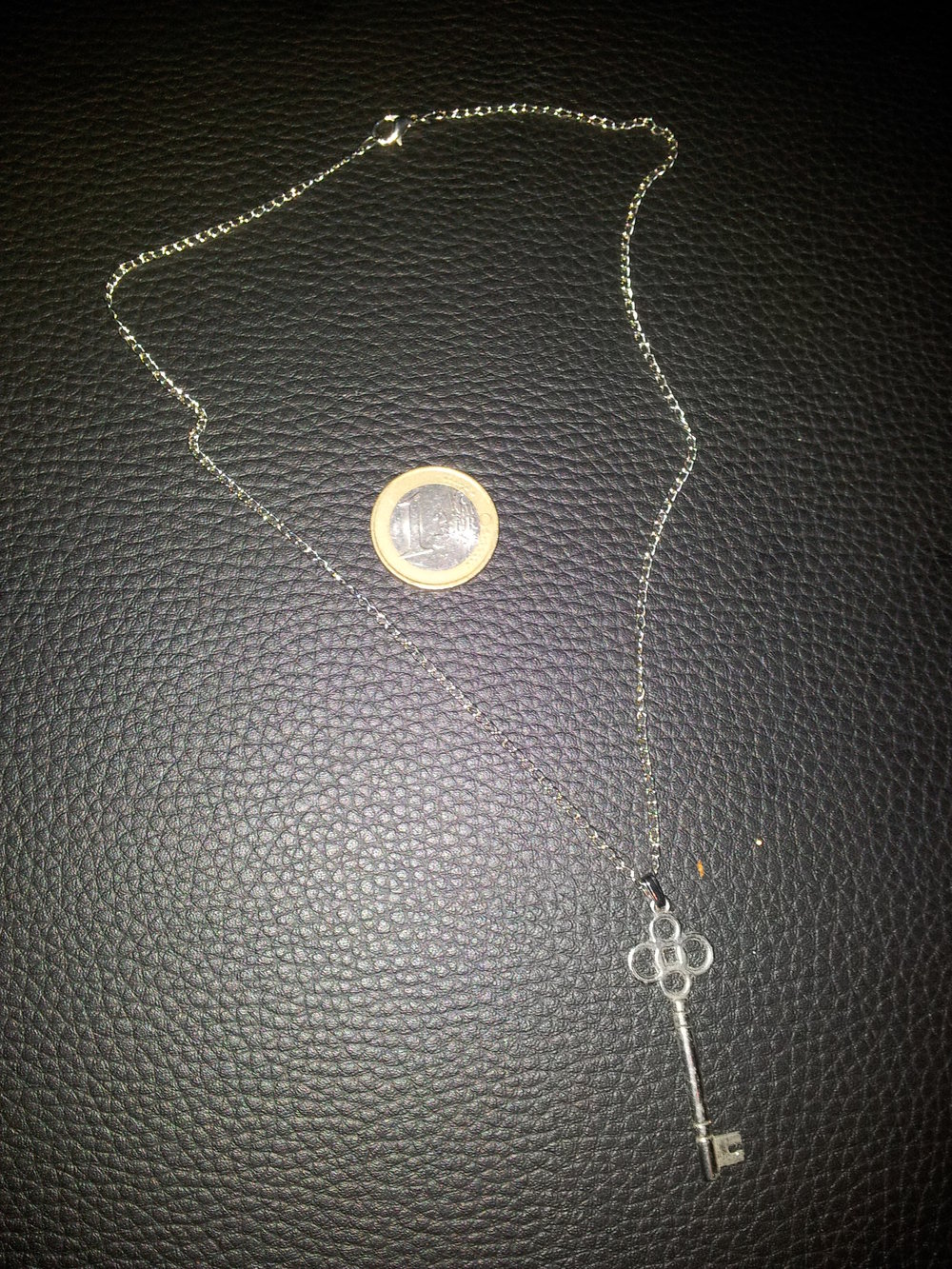 Modeschmuck Kette Schlüssel silber NEU 