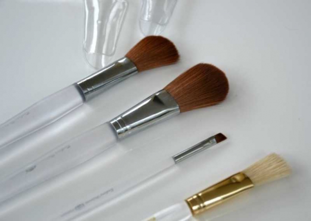 Pinselset der Marke Barbara Hofmann Premium Qualität NEU Puderpinsel Rougepinsel Lidschattenpinsel