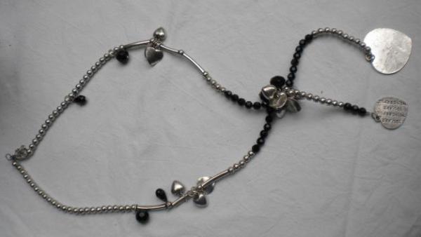 Statement Kette schwarz silber Blogger Boho