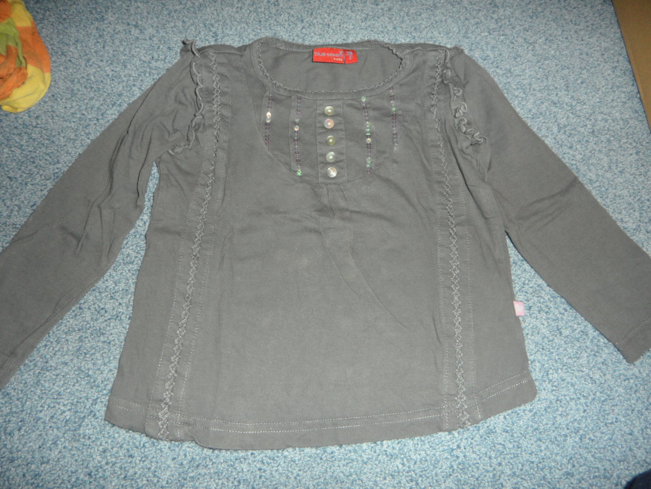 blue seven schönes Langarmshirt mit aufwendigen Details