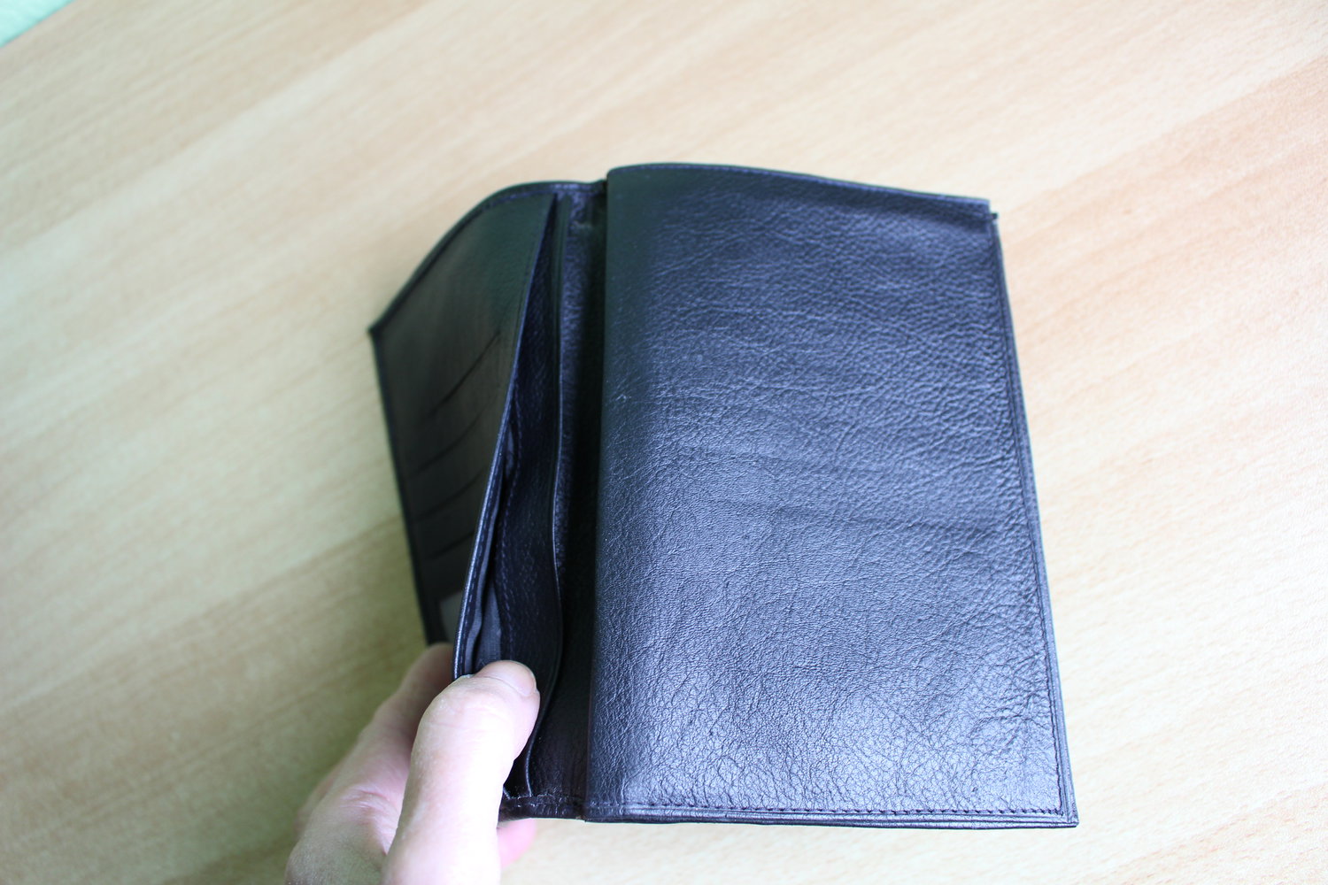 248. Brieftasche/Dokumentenmappe aus Leder, Gr. 11x16