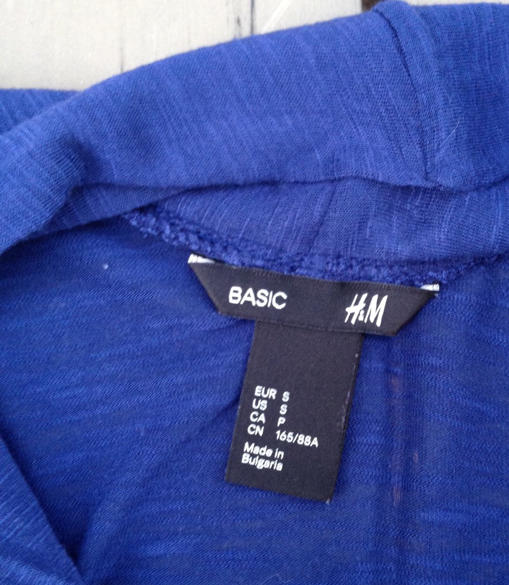 H&M Jäckchen CARDIGAN blau Gr. S