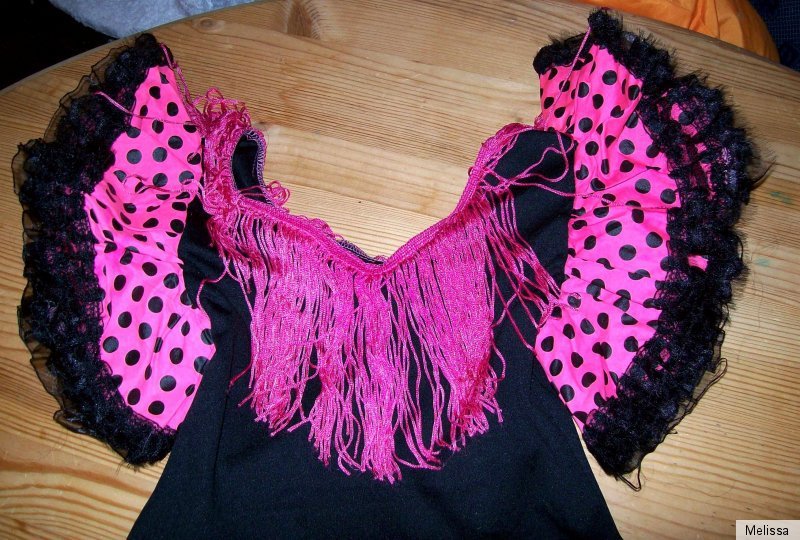 BES/Spanien- tolles Flamencokleid/Kostüm Gr.8 ca 122/128