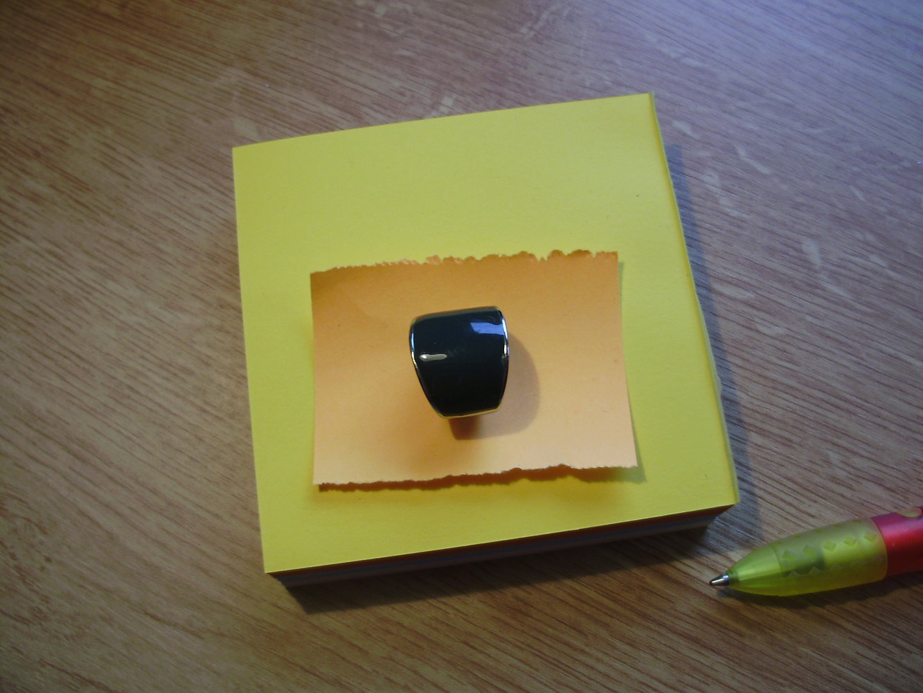 Ring silberfarben Email grün dunkel 18mm NEU