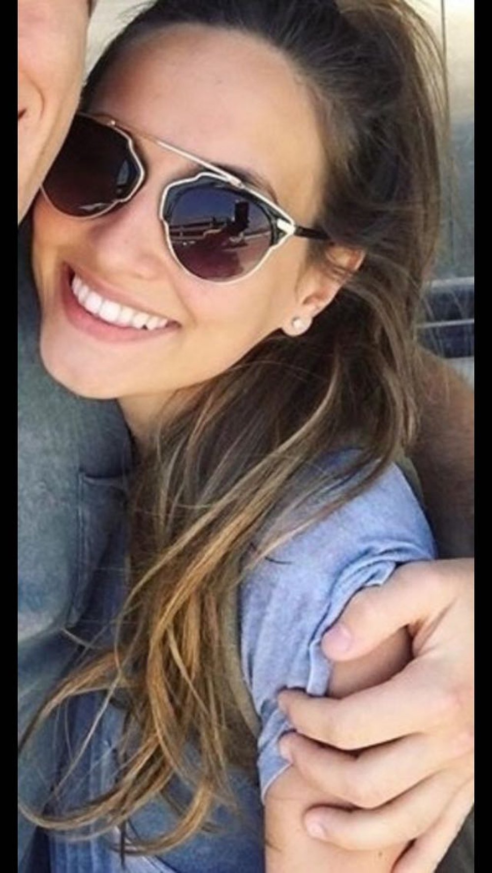 Blogger Sonnenbrille mit Goldrand 