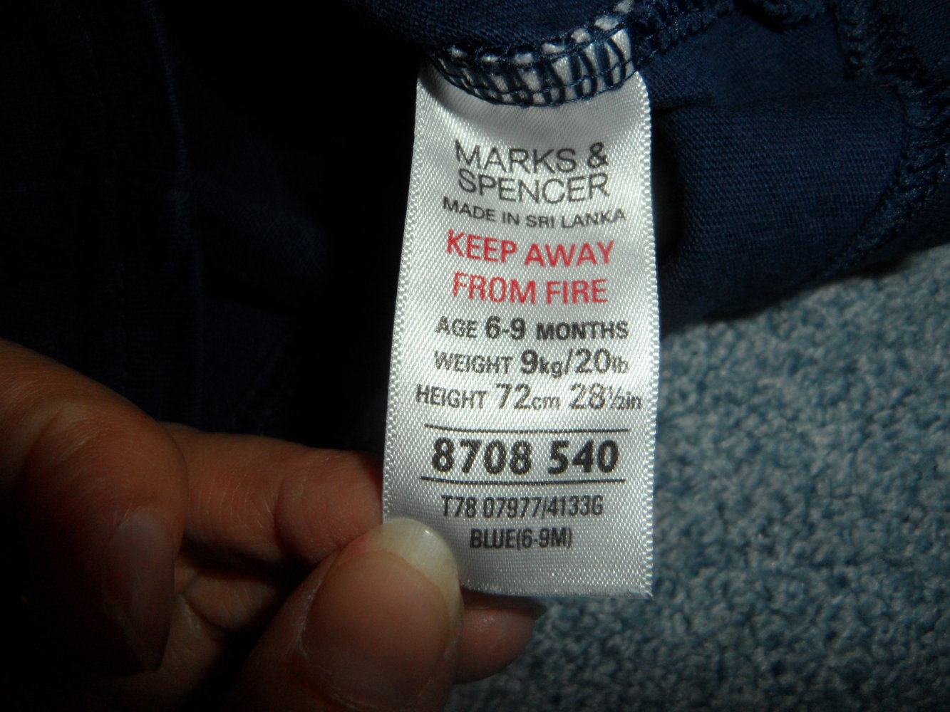 Langarmshirt Kleiner Bruder Gr. 68/74 marks and spencer