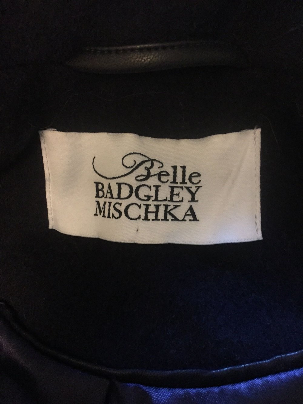 Wollmanten dunkelblau Badgley Mischka neu Gr S