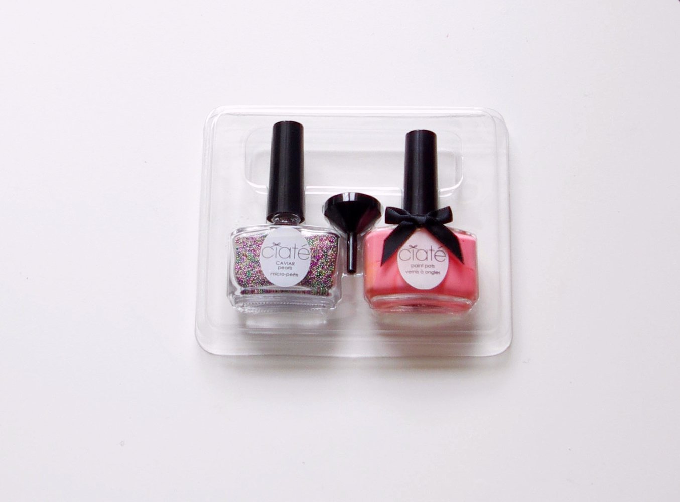 Ciaté Caviar Manicure Set Nagellack Limited Edition Perlen rosa bunt